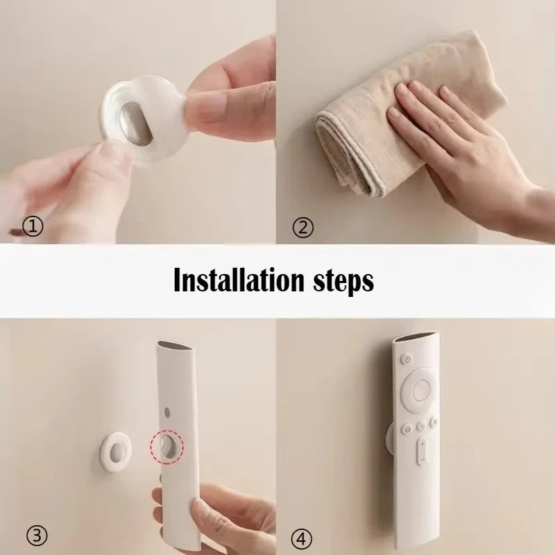 Magnetic Remote Holder – No-Drill Wall Mount (3 or 6 Pack)