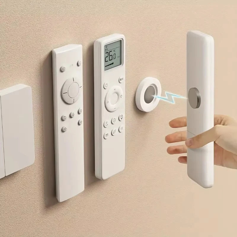 Magnetic Remote Holder – No-Drill Wall Mount (3 or 6 Pack)